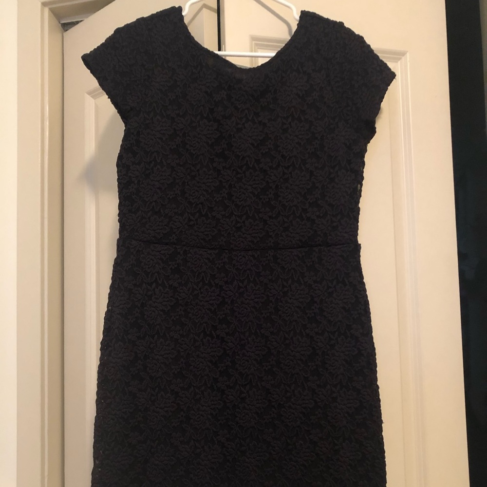 Ann Taylor Loft Dark Grey lace dress